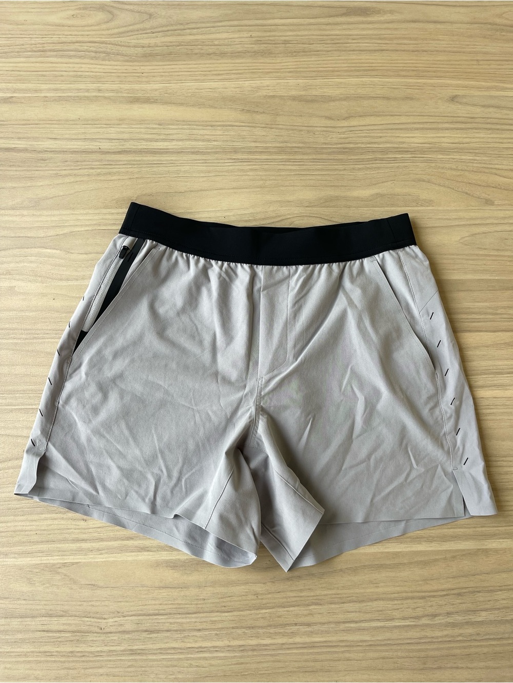 Ten Thousand Men's Athletic Shorts in Light Gray with Black Waistband